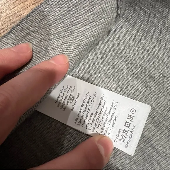 J. Crew Two-tone merino wool wrap skirt