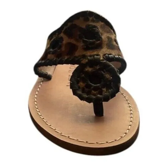 Jack Rogers Haircalf Jack Flat Sandal Womens Size 6 NEW