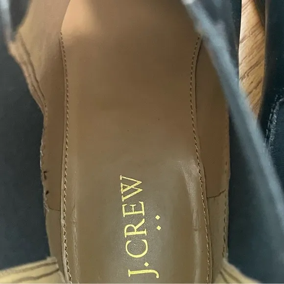 J.Crew Chelsea Boots For Women Faux Leather Pull On Black Style BT277 Size 8