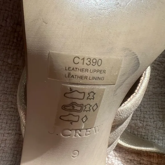 J.Crew Strappy Sandals - Gold