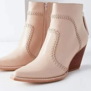 Jeffrey Campbell Beowulf Leather Ankle Boot Taupe