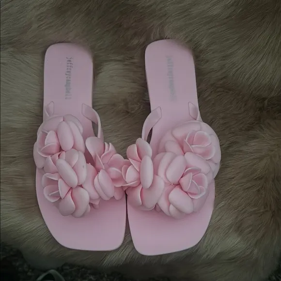 Jeffrey Campbell Pink Floral Sandals