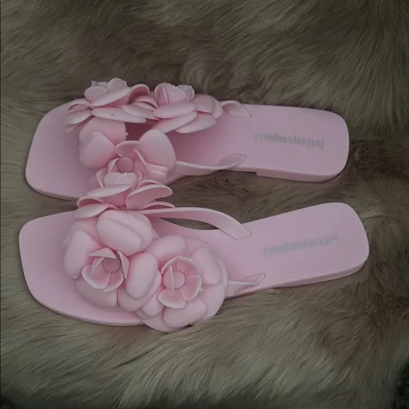 Jeffrey Campbell Pink Floral Sandals