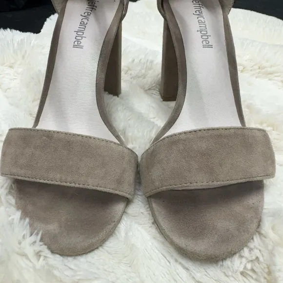 Jeffrey Campbell Taupe Suede Women's Heels size 5