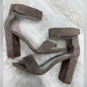 Jeffrey Campbell Taupe Suede Women's Heels size 5