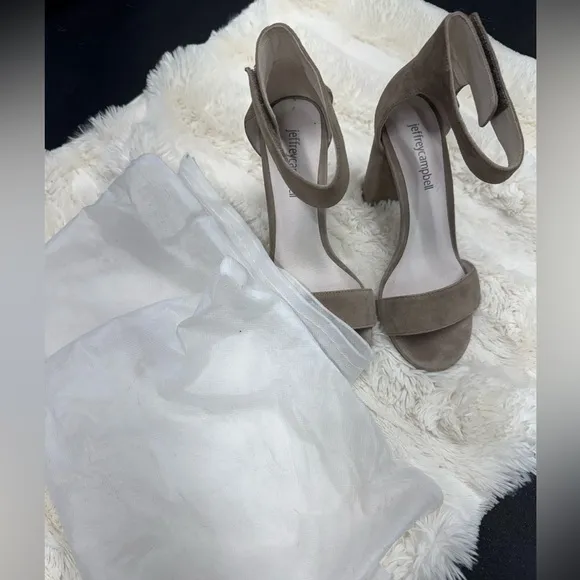 Jeffrey Campbell Taupe Suede Women's Heels size 5
