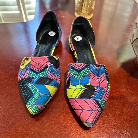 Jenni Kayne Geometric Flats Size 6