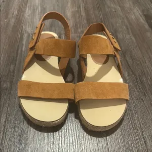 Jenni Kayne Women's Tan Suede Sandals, 38