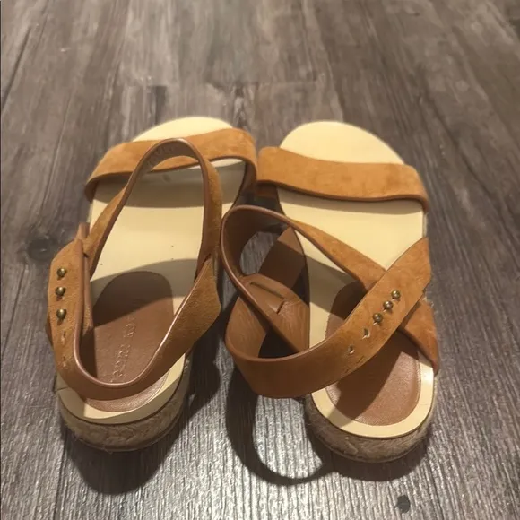 Jenni Kayne Women's Tan Suede Sandals, 38