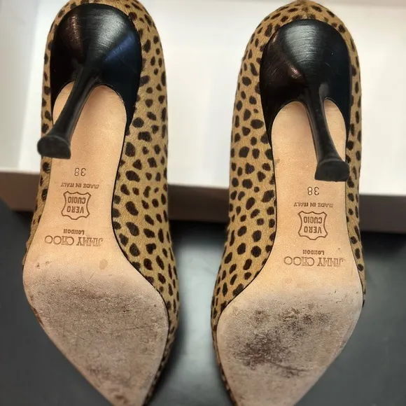 Jimmy Choo Leopard heels.