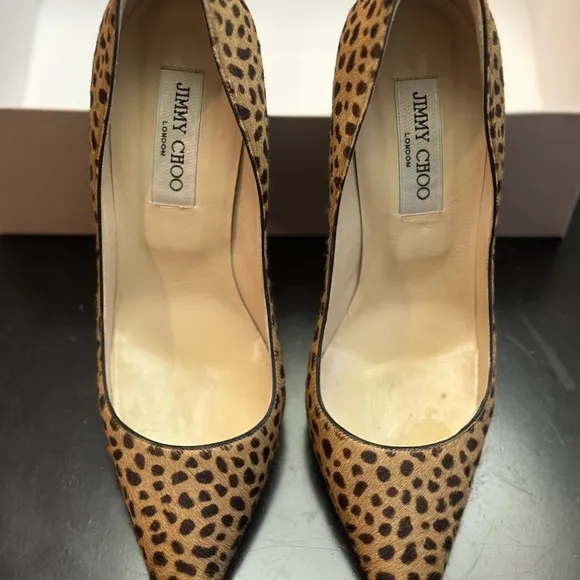 Jimmy Choo Leopard heels.