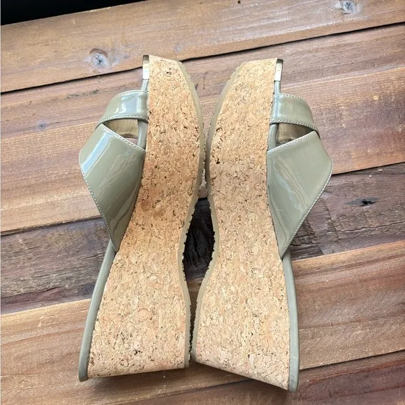Jimmy Choo Women's Green Slide Sandals Size 37.5