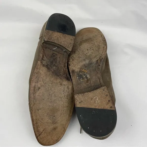 Joh Varvatos USA Tan Suede Leather Dress Shoes 13 M