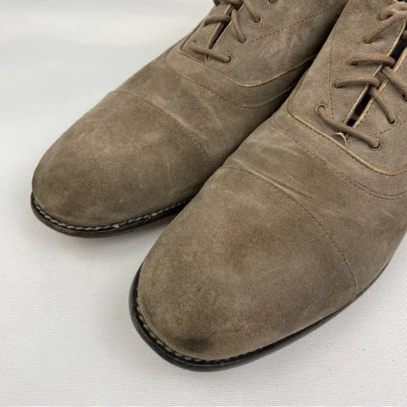 Joh Varvatos USA Tan Suede Leather Dress Shoes 13 M