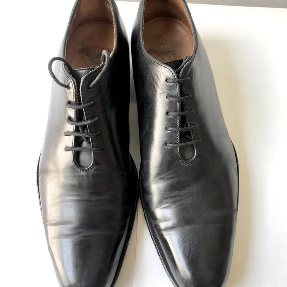 John Fluevog Black Twin Turbine Oxfords Mens Size 8