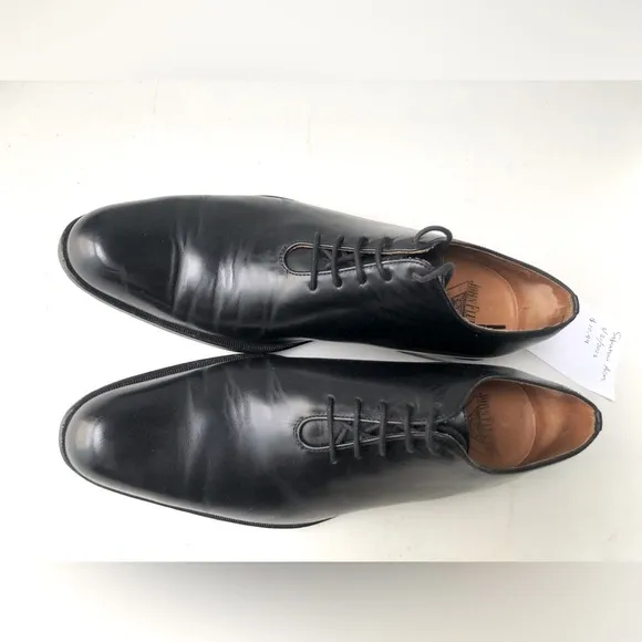 John Fluevog Black Twin Turbine Oxfords Mens Size 8