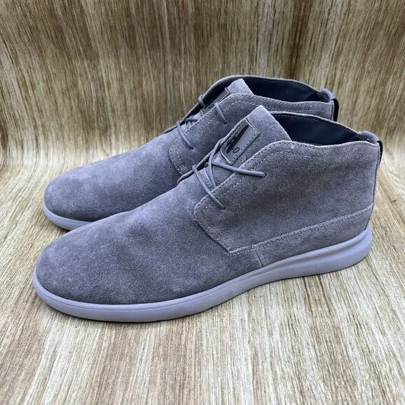 Johnnie-0 Chill Chukka Men's Size 11.5 M Gray Suede Ankle Boots‎ Shoes Lace Up