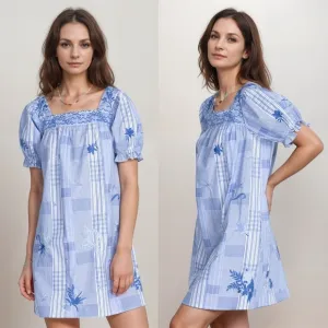 JOHNNY WAS | Workshop Marbella Square Neck Park Bohemian Print Dress | Size M