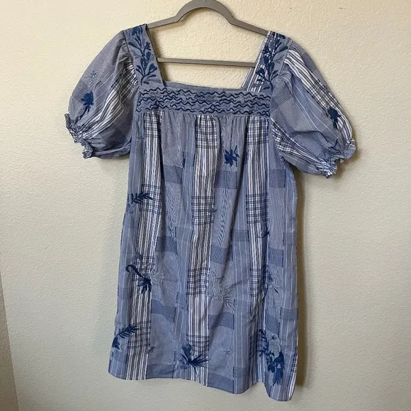 JOHNNY WAS | Workshop Marbella Square Neck Park Bohemian Print Dress | Size M