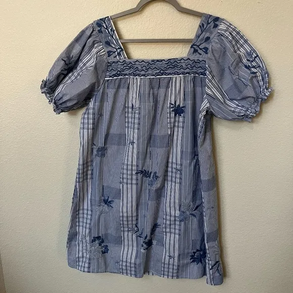 JOHNNY WAS | Workshop Marbella Square Neck Park Bohemian Print Dress | Size M