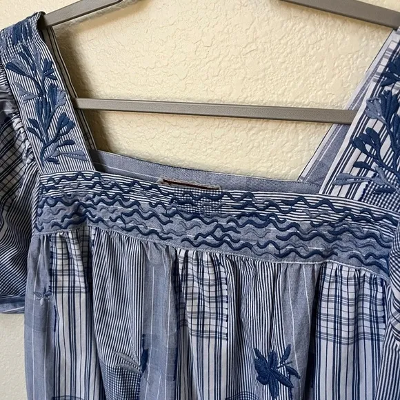 JOHNNY WAS | Workshop Marbella Square Neck Park Bohemian Print Dress | Size M