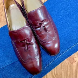 Johnston &amp; Murphy Aristocraft tasseled slip on 12D