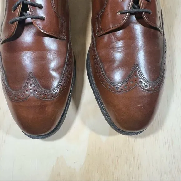 Johnston &amp; Murphy Brown Leather Lace Up Shoes Men’s Size 9.5 D