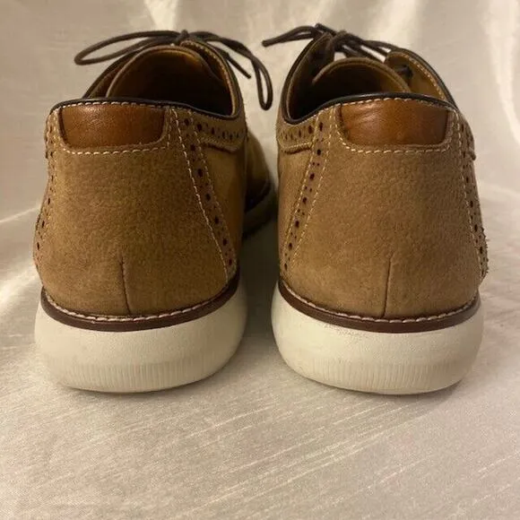 Johnston &amp; Murphy Men's Size 11 Holden Plain Toe Oxford Shoes Brown Mahogony