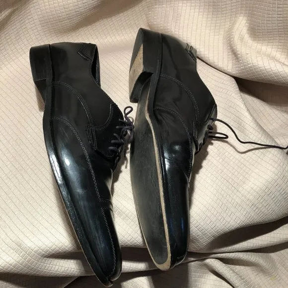 Johnston &amp; Murphy oxford leather black shoes, 11.5