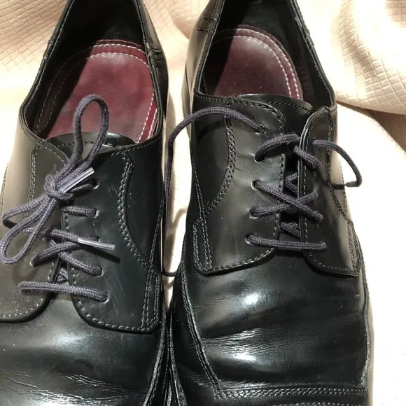 Johnston &amp; Murphy oxford leather black shoes, 11.5