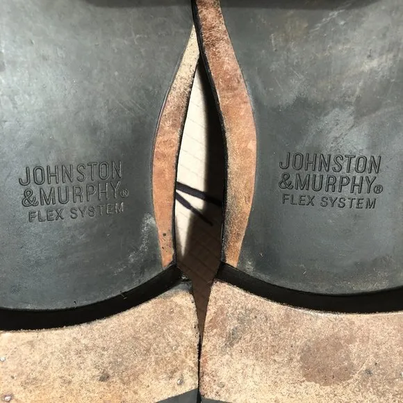 Johnston &amp; Murphy oxford leather black shoes, 11.5