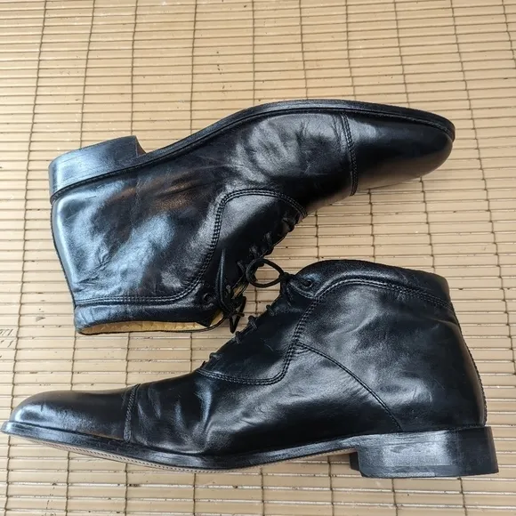 Johnston &amp; Murphy Signature Series Ankle/Chukka Boots Men's sz 11 Black Leather