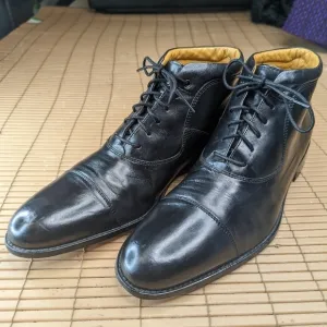Johnston &amp; Murphy Signature Series Ankle/Chukka Boots Men's sz 11 Black Leather