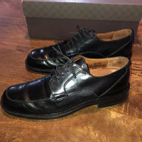 Johnston &amp; Murphy Lang Black Leather Dress shoes size 9N