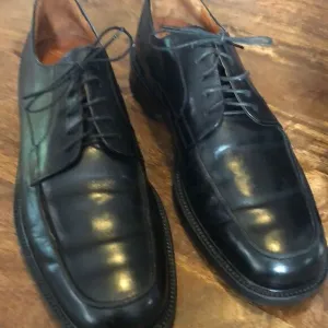 Johnston &amp; Murphy Lang Black Leather Dress shoes size 9N