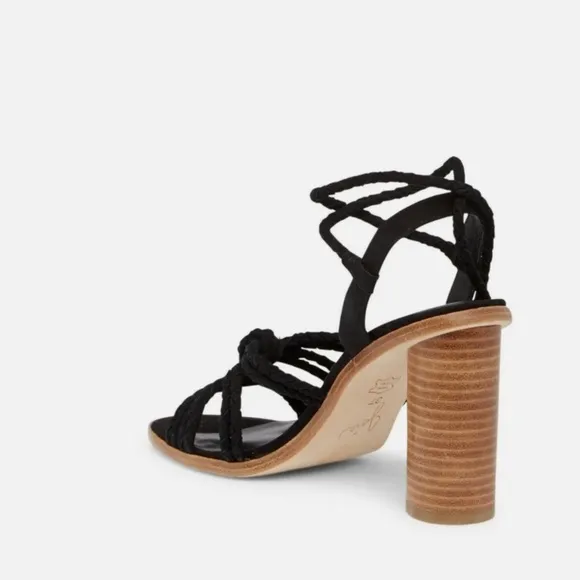 Joie Women’s Casual Lace up Suede Sexy stacked heel Sandal Size 38