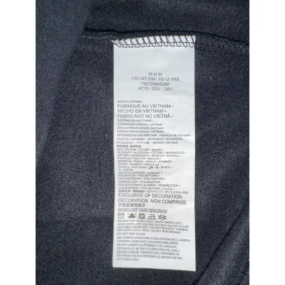 Jordan Big Kids (Boy’s) Essentials Fleece Pullover Black Hoodie