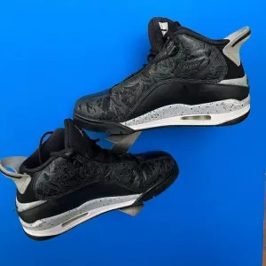 Jordan Two3 Leather Size 8.5 311046-002 Basketball Shoes.  Black Gray