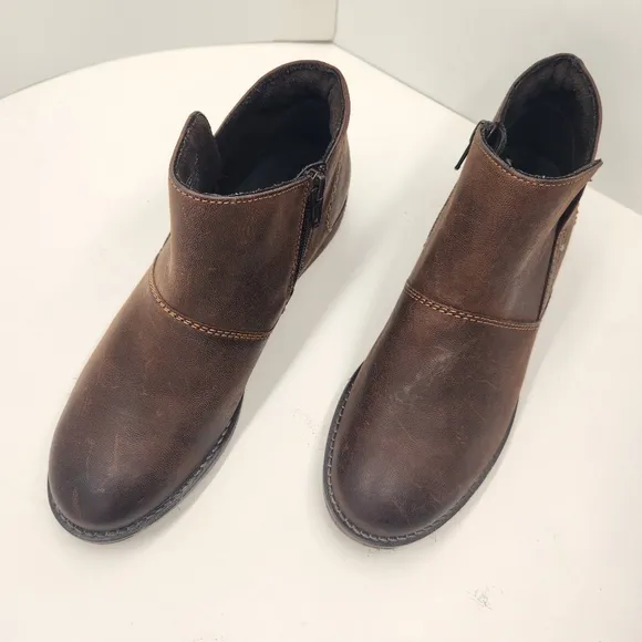 Josef Seibel Germany ankle boots women's 6 dark brown leather Sienna 81 new $210