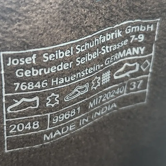 Josef Seibel Germany ankle boots women's 6 dark brown leather Sienna 81 new $210
