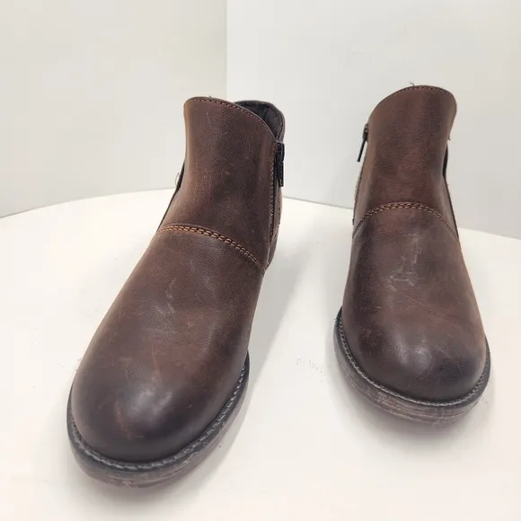 Josef Seibel Germany ankle boots women's 6 dark brown leather Sienna 81 new $210