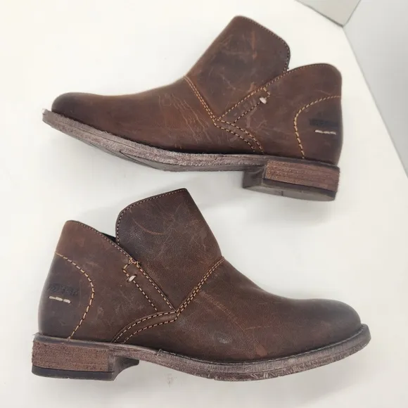 Josef Seibel Germany ankle boots women's 6 dark brown leather Sienna 81 new $210