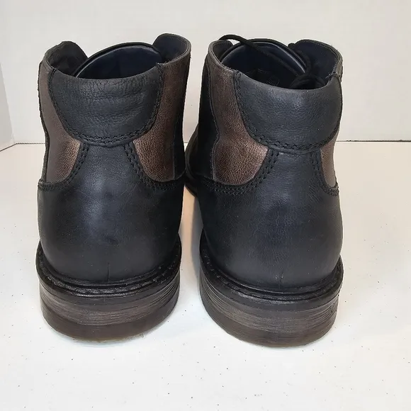 Josef Seibel Men's Black Leather Ankle Boots Size 45 US 11.5