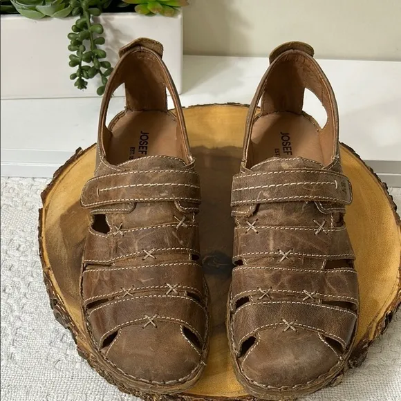 Josef Seibel Women’s Rosalie Brown sandals  (EU 41/US 10)