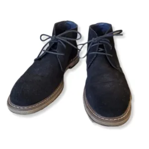 Joseph Abboud Chukka Boots Travis Black Suede Lace Up Shoes Size 10 NWOB