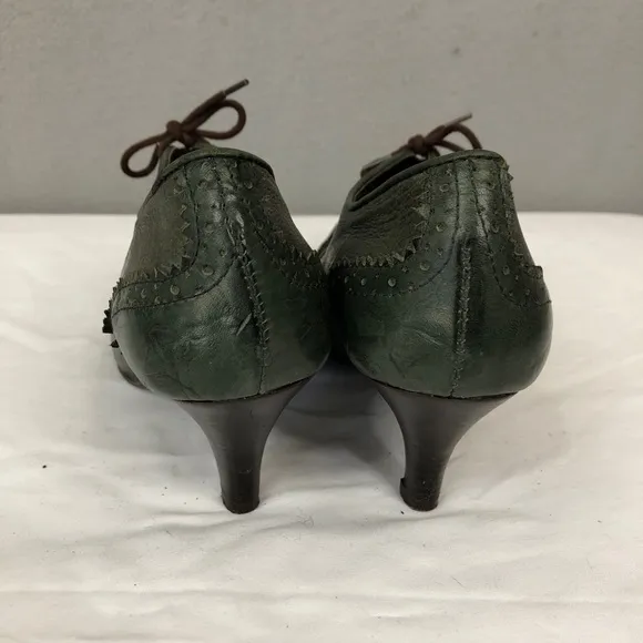 Joseph Griffin L.A. Collect Green Leather Heel 8