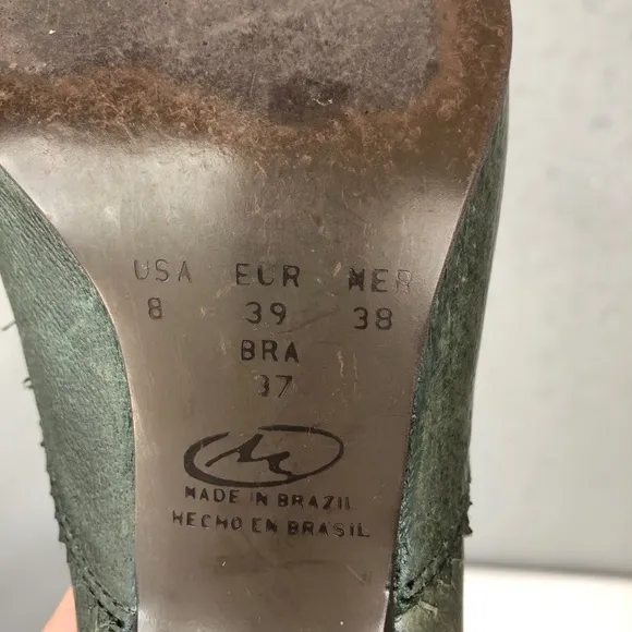 Joseph Griffin L.A. Collect Green Leather Heel 8