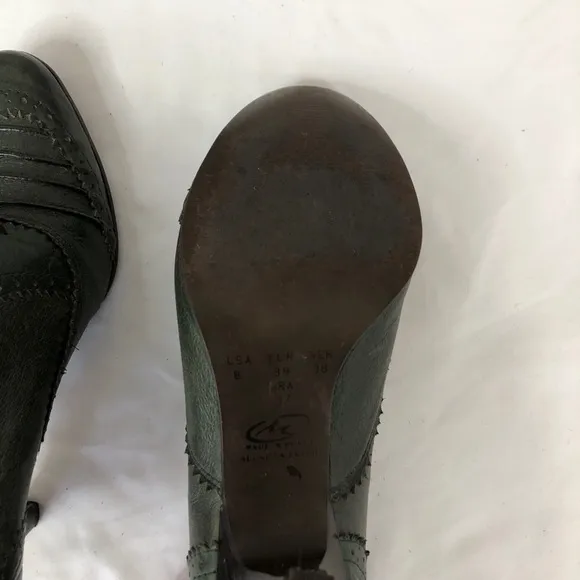 Joseph Griffin L.A. Collect Green Leather Heel 8