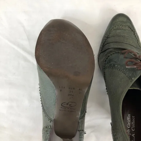 Joseph Griffin L.A. Collect Green Leather Heel 8