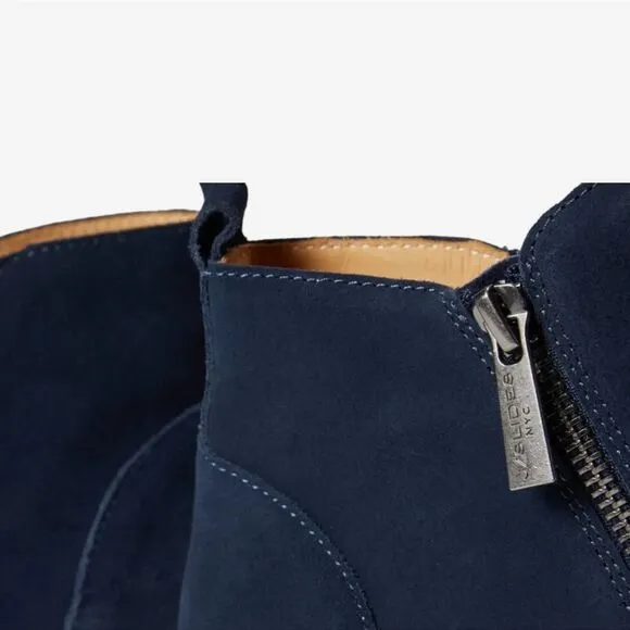 J/Slides Wyona WP Waterproof Wedge Sneaker- Navy Suede